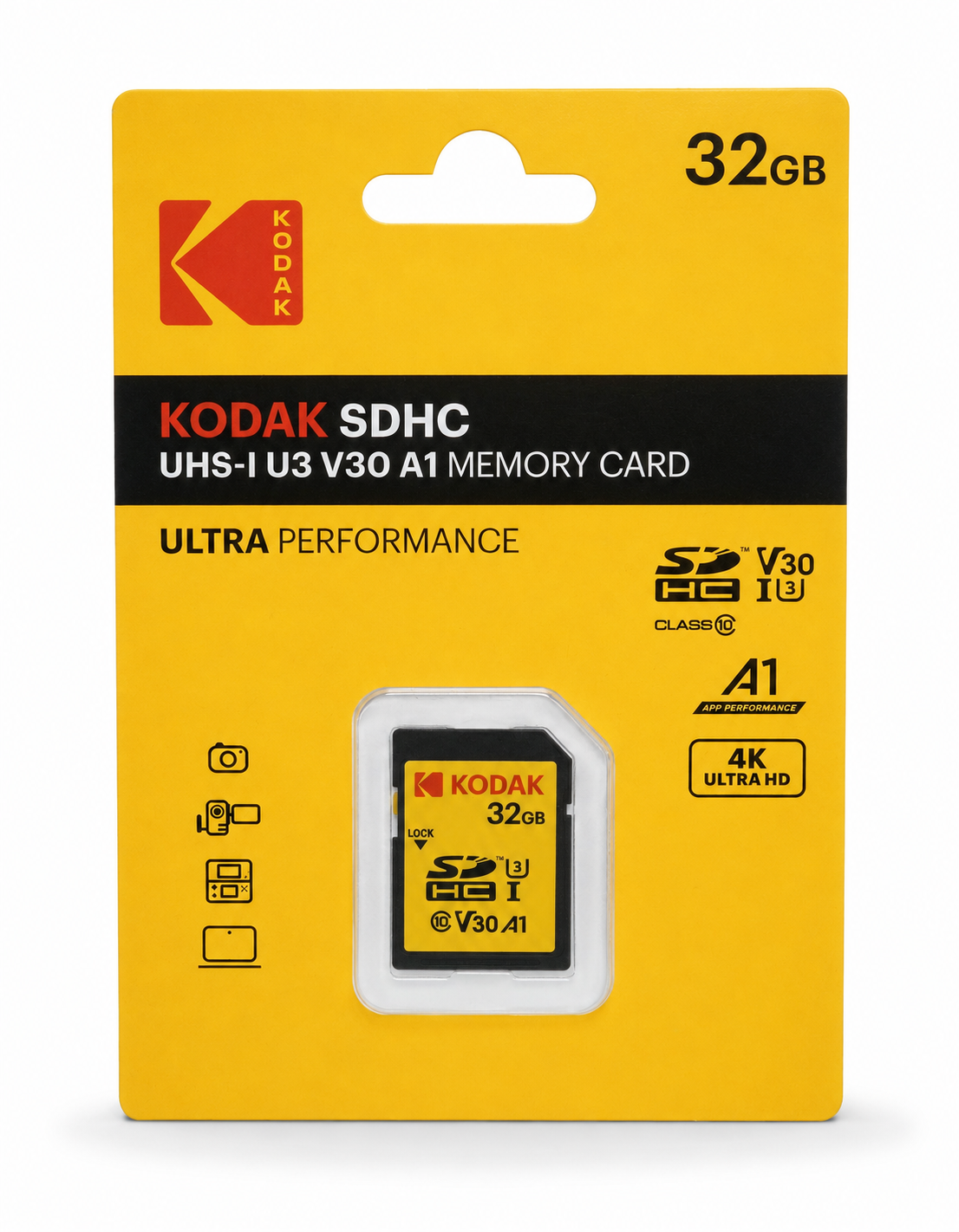 Kodak 32GB UHS-I U3 V30 SD Card
