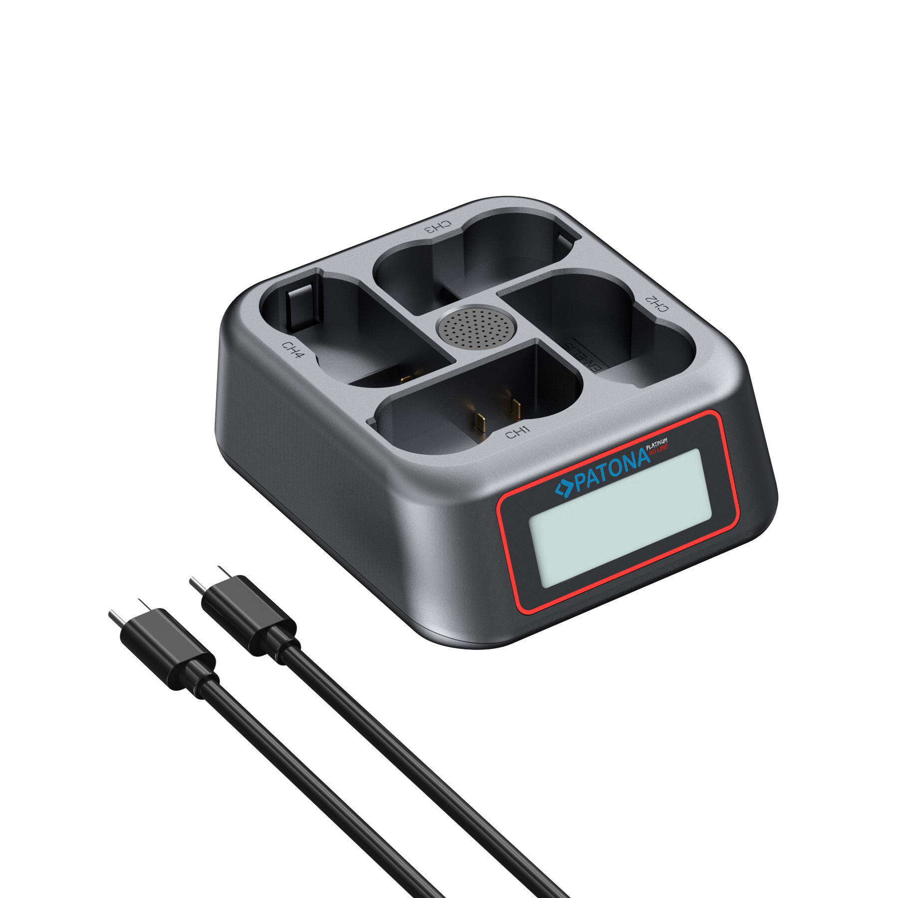 Patona 4155 Platinum USB-C PD QC 4-Port Fash Charger Nikon EN-EL15