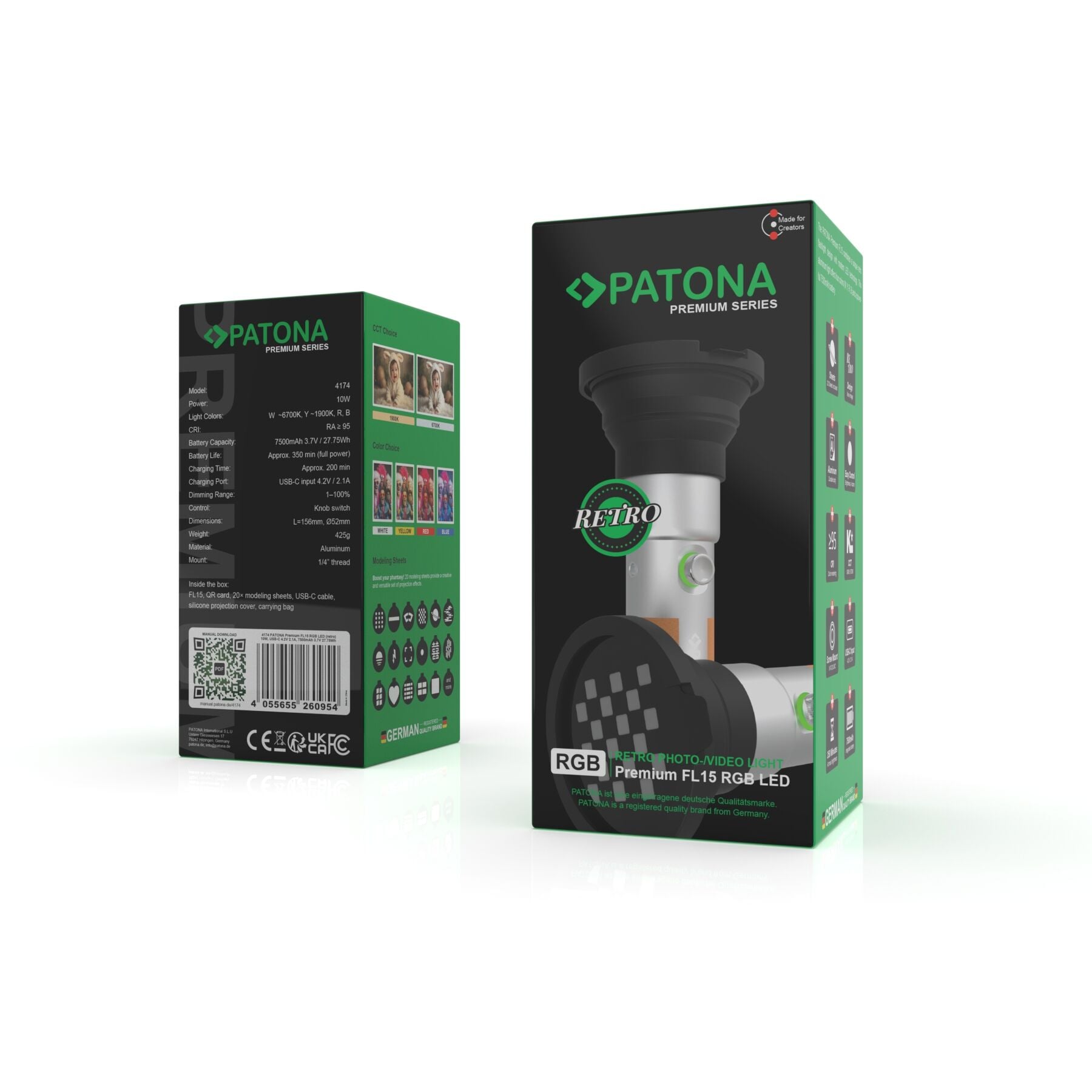 Patona Patona 4174 Premium FL15 Rgb Led Retro-Video Işığı 20 Aparat ve Çanta İle Görsel 4