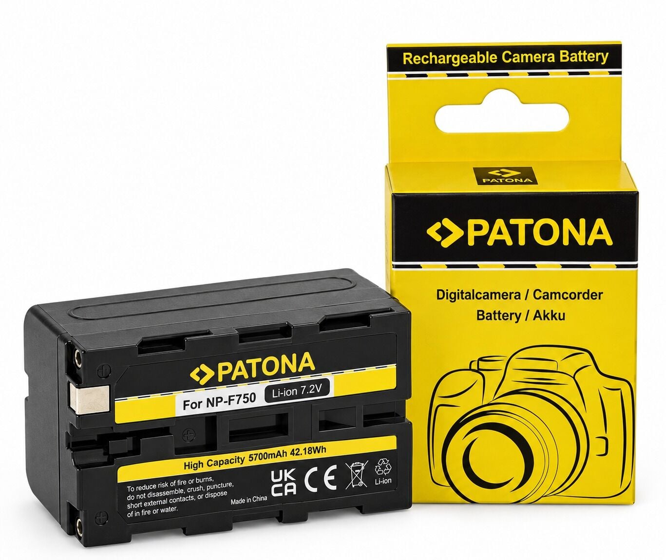 Patona 1414 Premium Batery Np-F750 5200 Mah 37.4Wh 7.2V