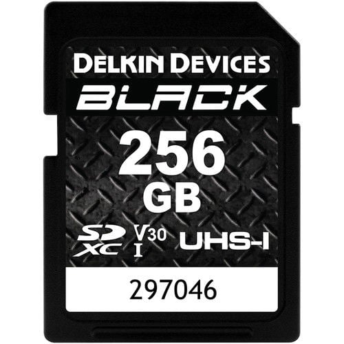 Delkin 256GB SD UHS-I V30  Black Hafıza Kartı