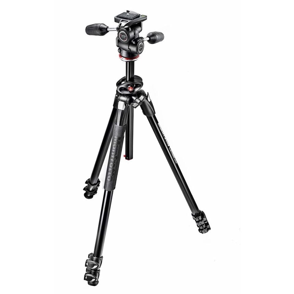 Manfrotto MK290DUA3-3W Hareketli Orta Borulu Tripod ve 3yönlü Başlıklı Kit