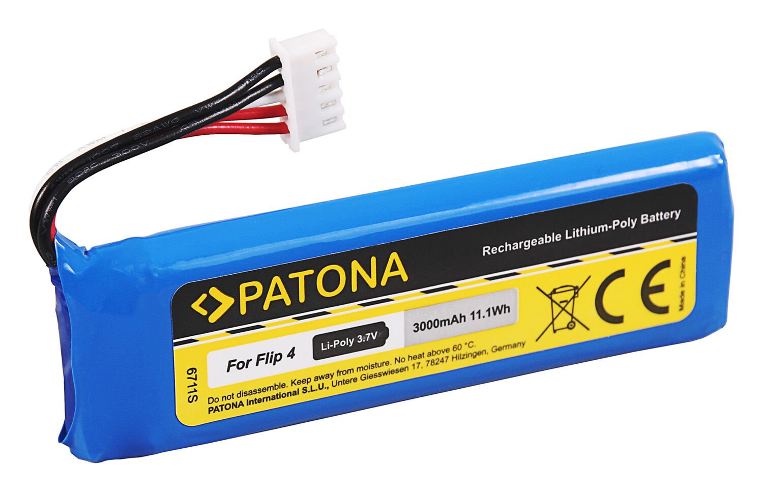 Patona 6711 JBL Flip 4 Uyumlu Batarya