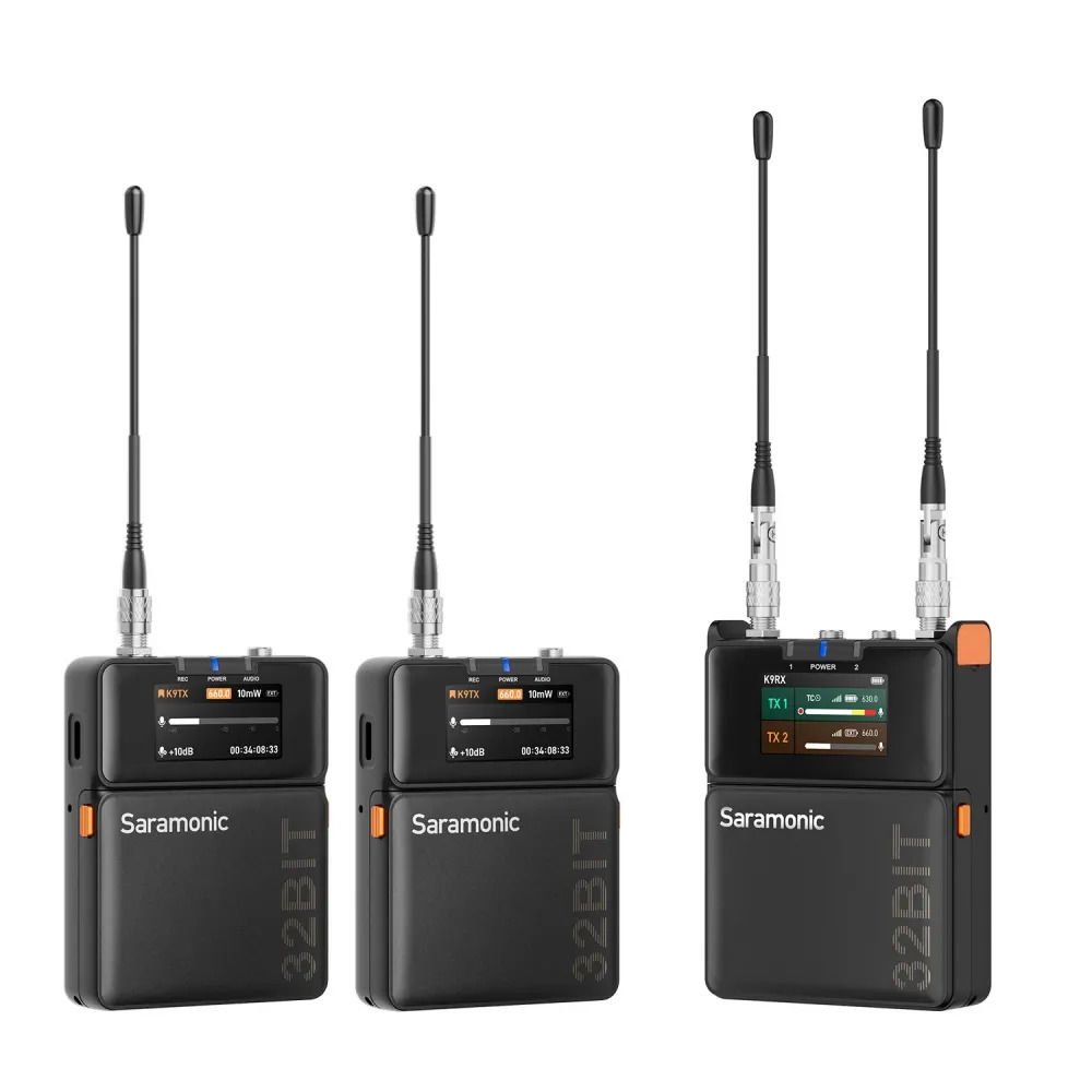 Saramonic K9 32 Bit 2 Kişilik Kablosuz Yaka Mikrofonu