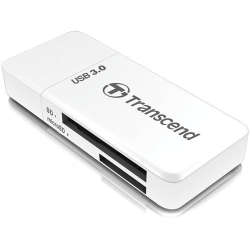 Transcend Kart Okuyucu SD ve MicroSD USB 3.1 Beyaz