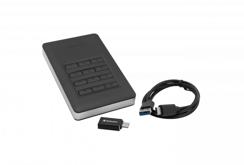 Verbatim 53403 -2Tb Hdd incl. Keypad Usb3.1 Gen1