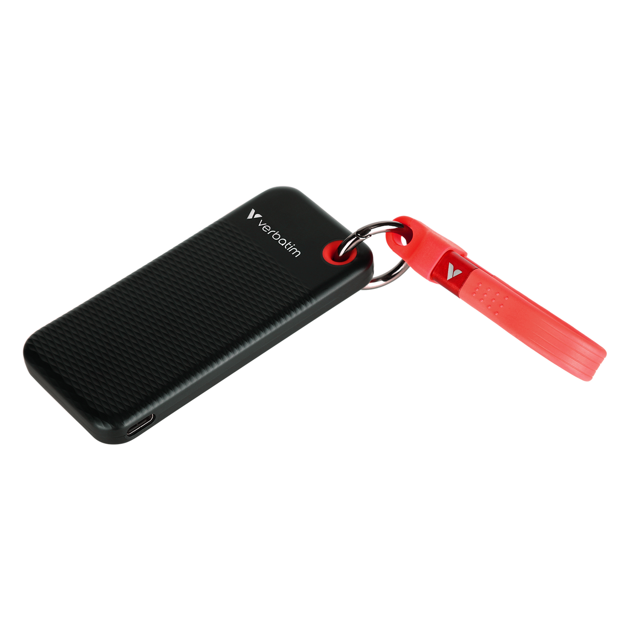 Verbatim Pocket SSD - Kablo Bağlantılı Anahtarlık - 2TB Siyah/Kırmızı