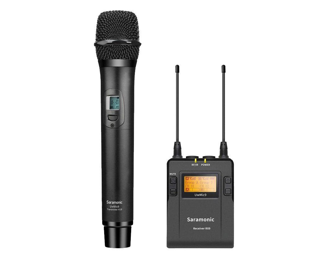 Saramonic UwMic9 RX9+HU9 KIT4 UHF Kablosuz Mikrofon