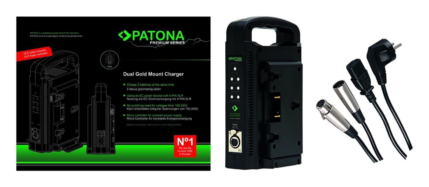 Patona 1725 Premium Gold Mount Dual Charger