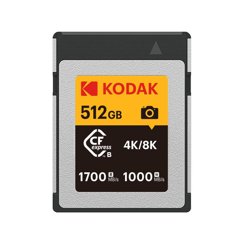 Kodak 512GB CF Express Type B 2.0 Hafıza Kartı (1700MB/s - 1000MB