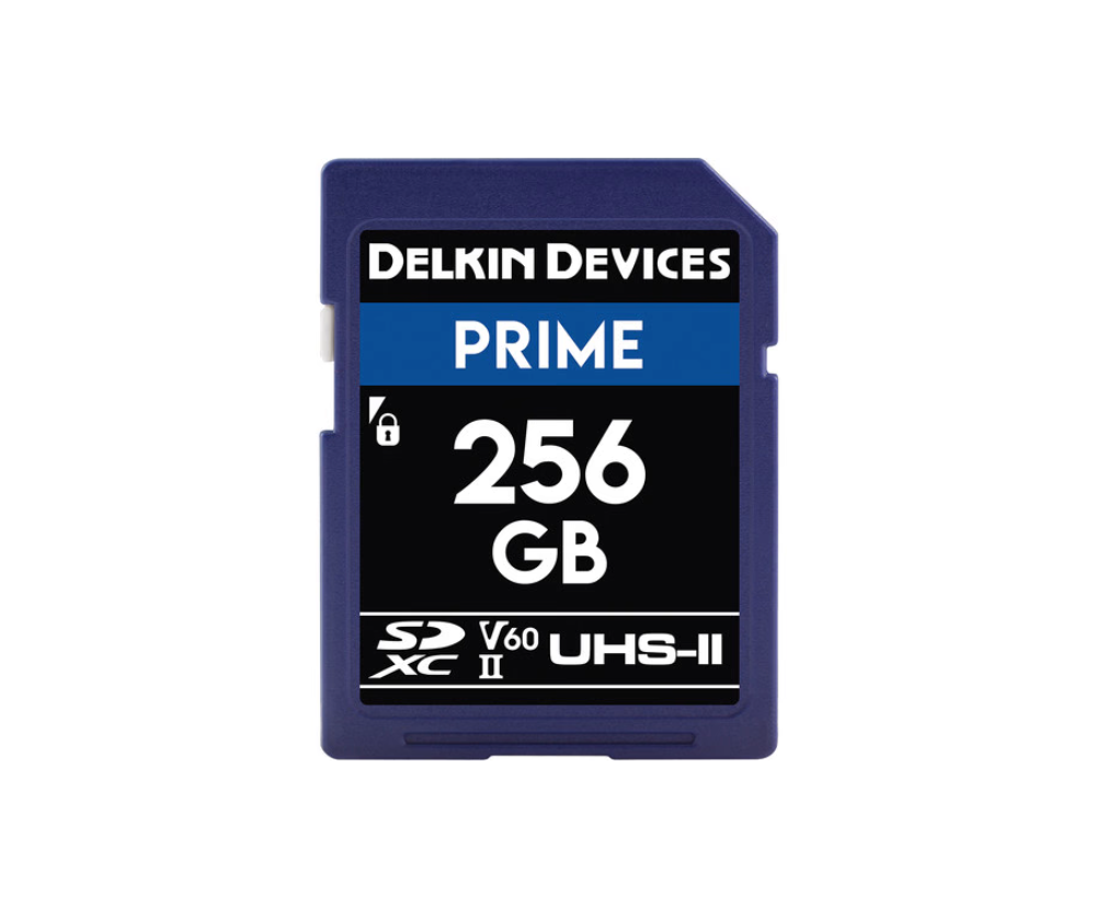 Delkin 256GB SD UHS-II 1900X V60 Prime Hafıza Kartı (Okuma:280 - Yazma:150)