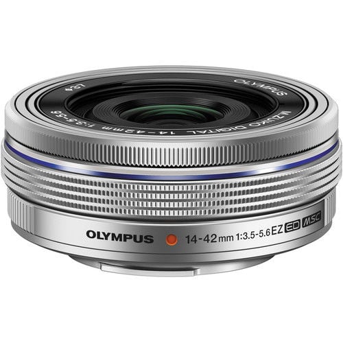 Olympus OM System 14-42mm Elektronik Zoom Pancake Gümüş Objektif
